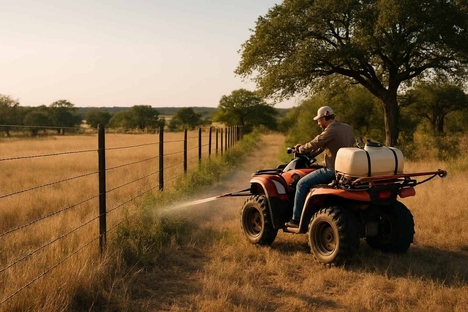 Fence Row Maintenance in Llano Texas