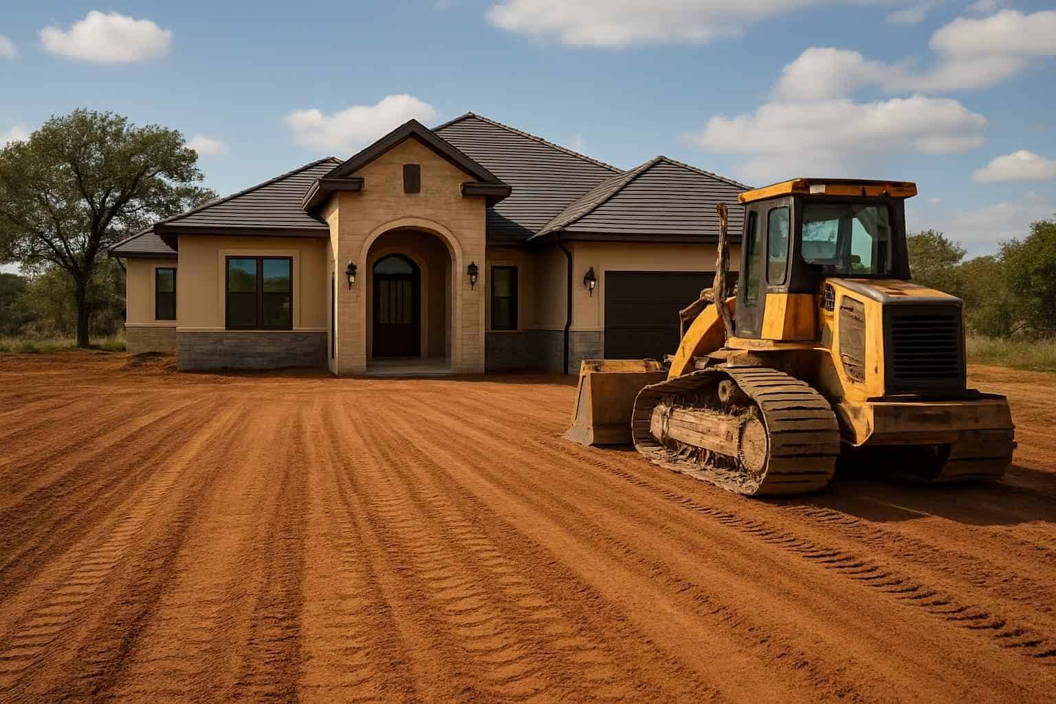 Final Grade for Construction in Cottonwood Shores Texas