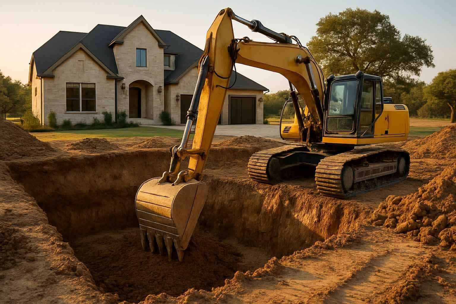 Foundation Excavation in Boerne Texas