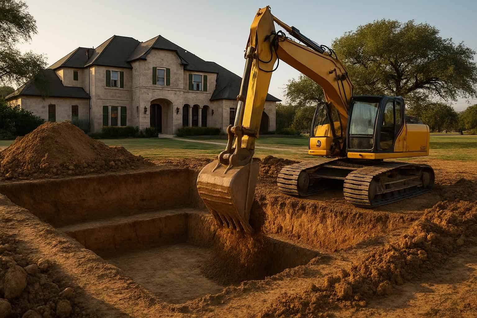 Foundation Excavation in Cypress Mill Texas