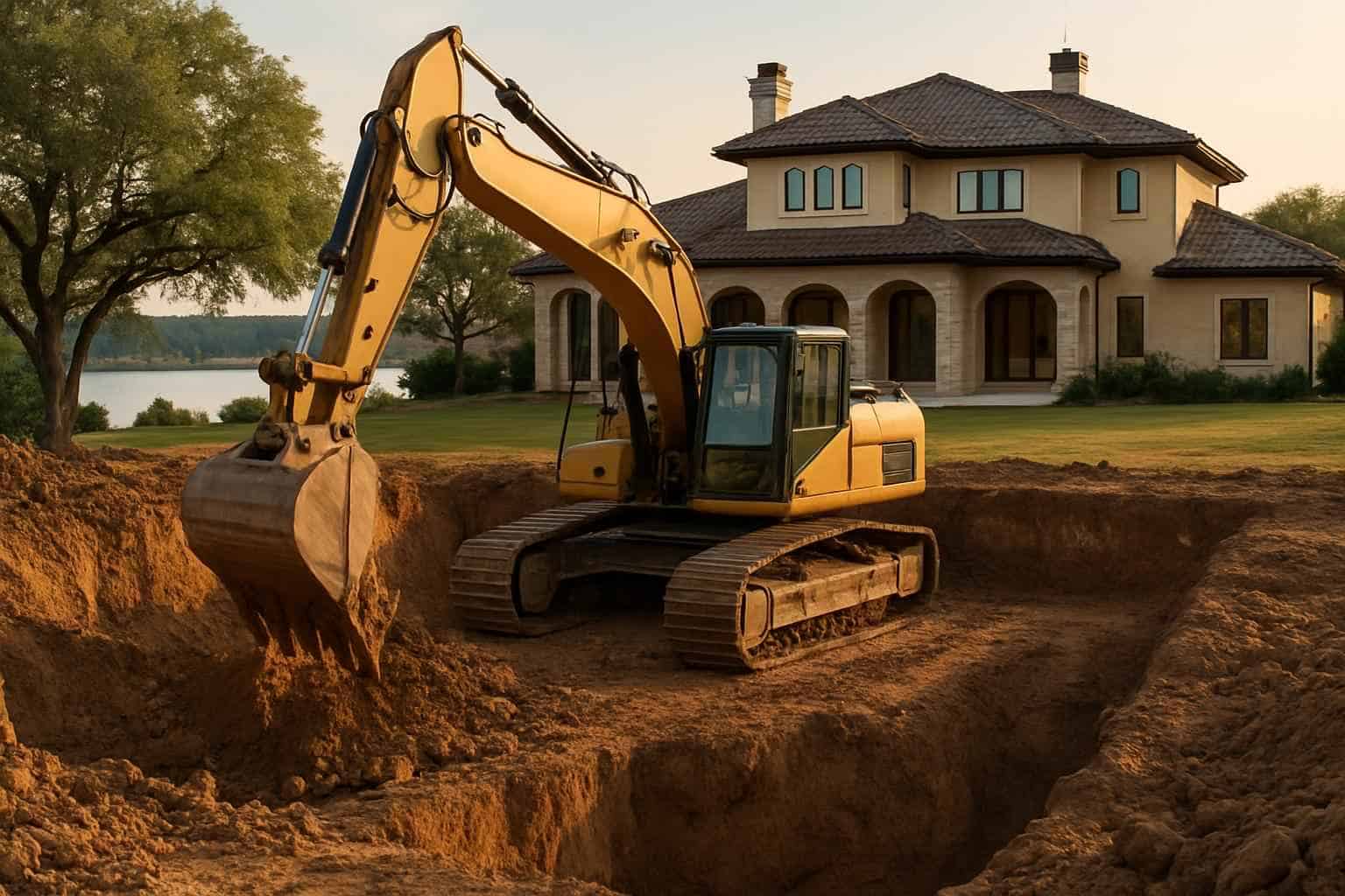 Foundation Excavation in Kingsland Texas