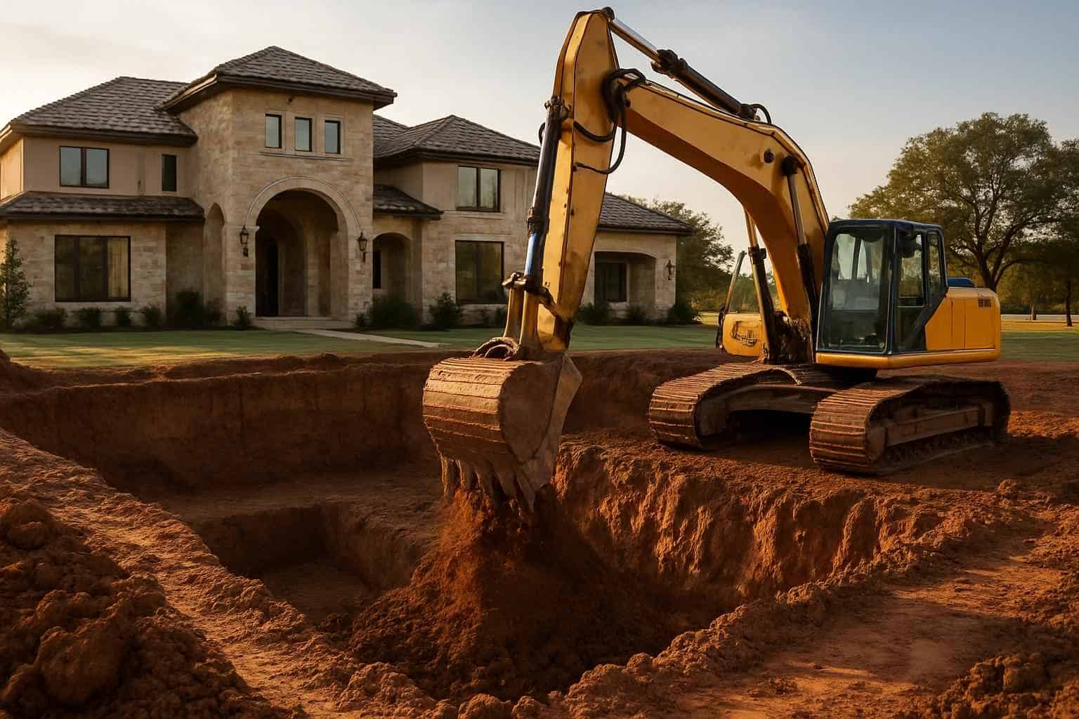 Foundation Excavation in Llano Texas