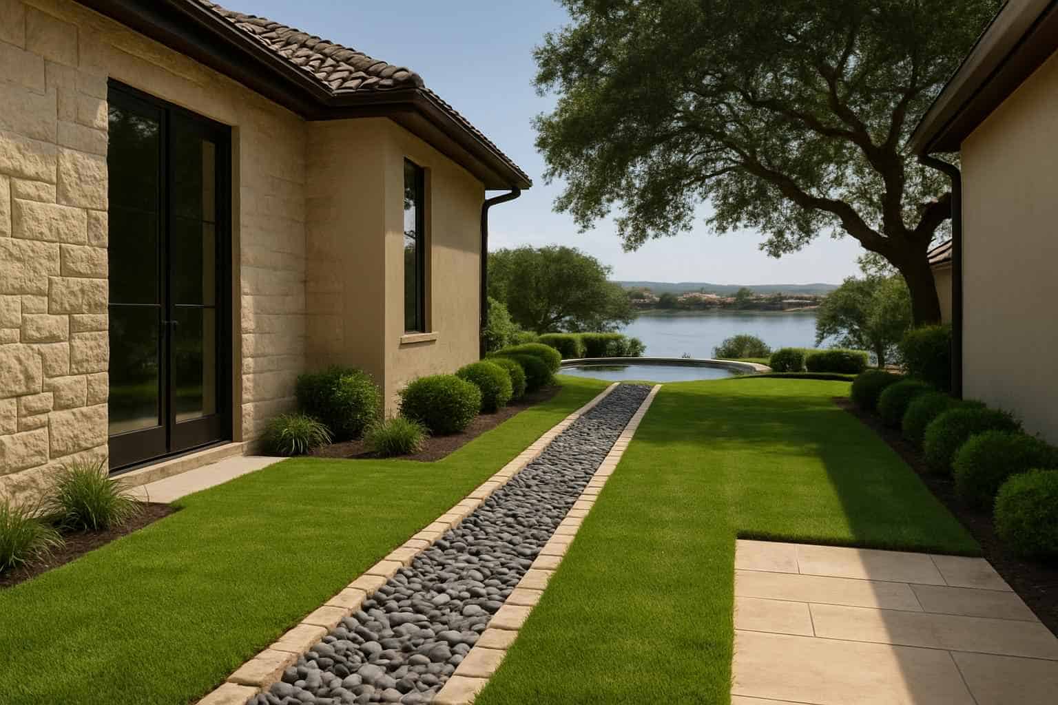 French Drains in Horseshoe Bay Texas