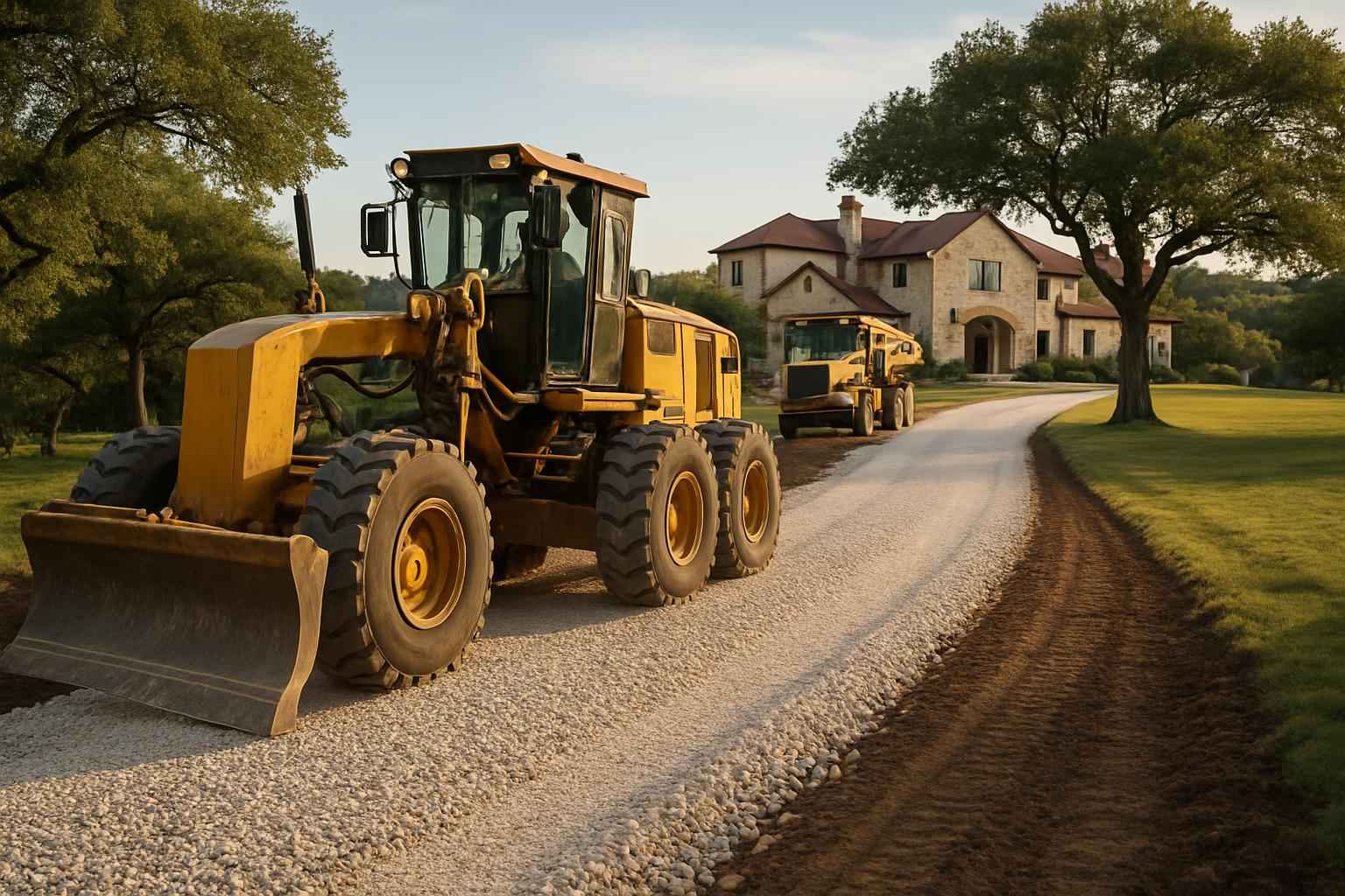 Gravel Road Building in Boerne Texas