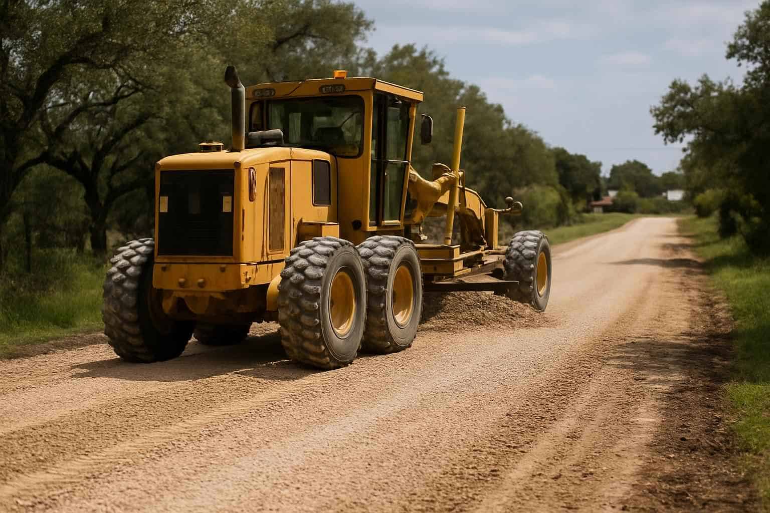 Gravel Road Building in Granite Shoals Texas