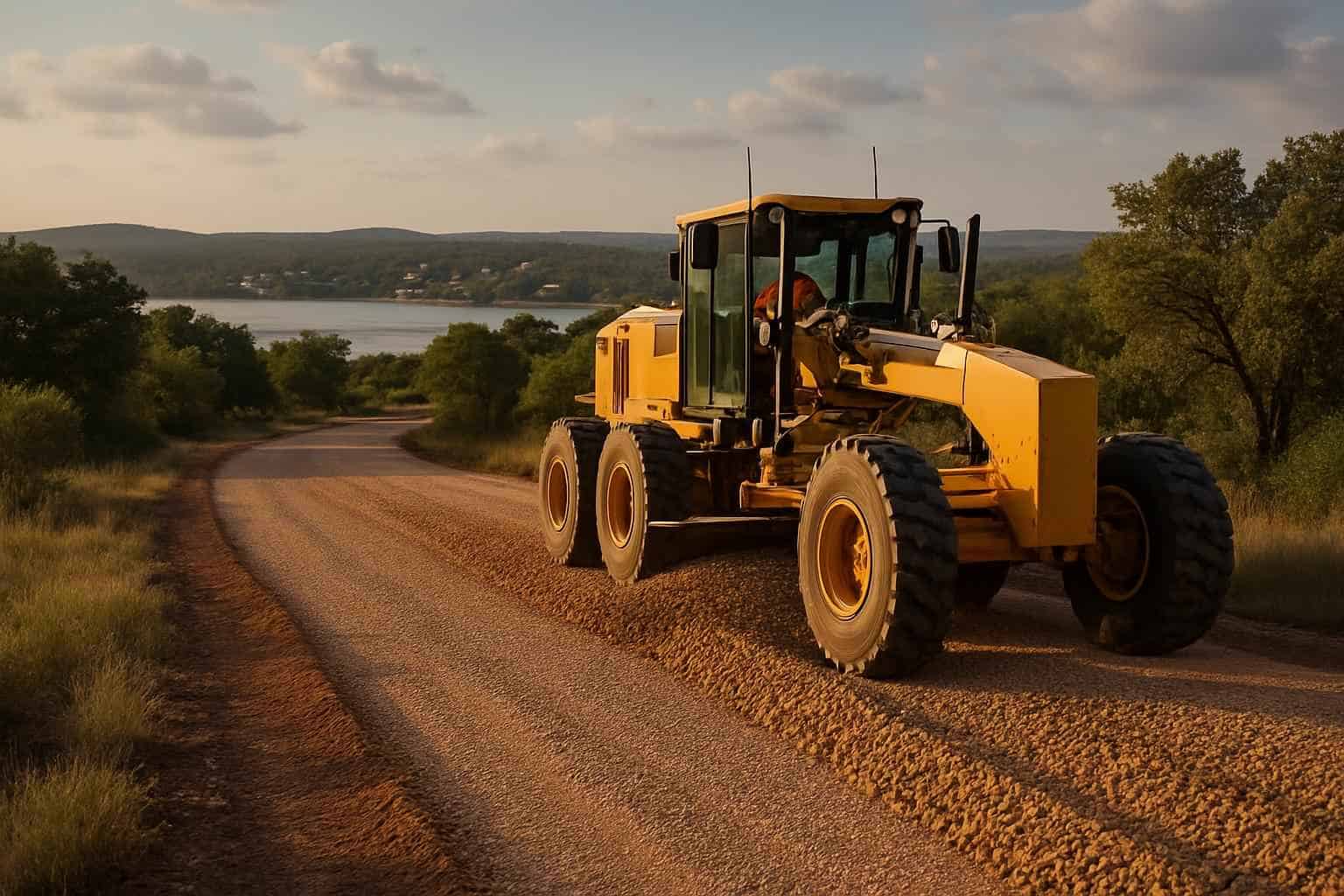Gravel Road Building in Horseshoe Bay Texas