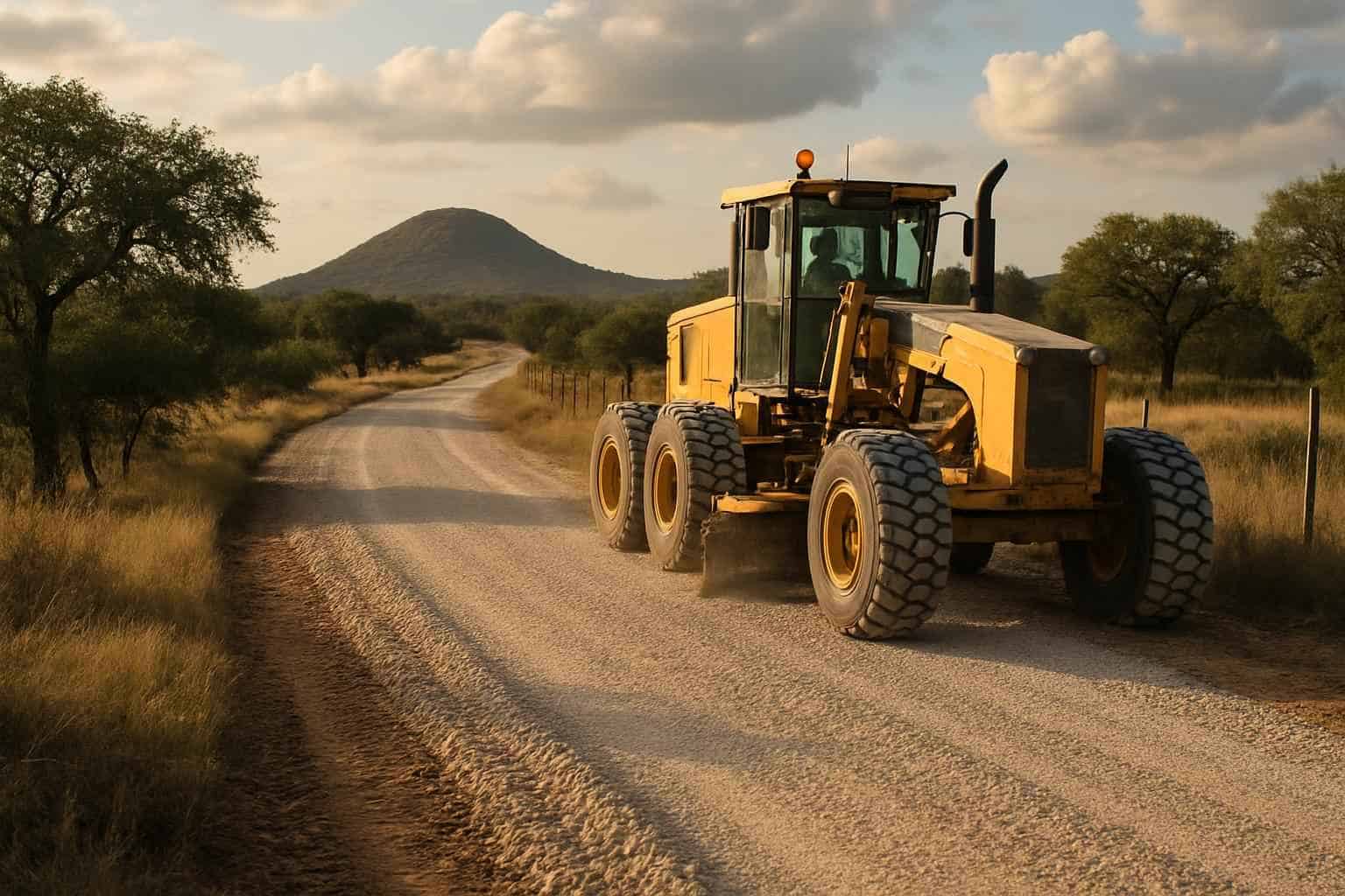 Gravel Road Building in Round Mountain Texas