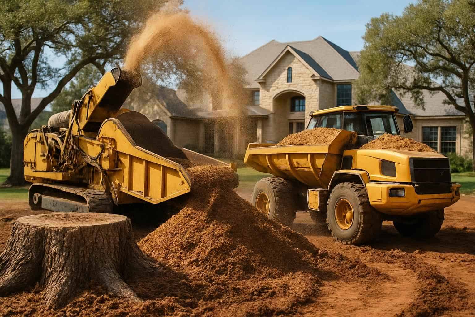 Grind and Backfill in Boerne Texas