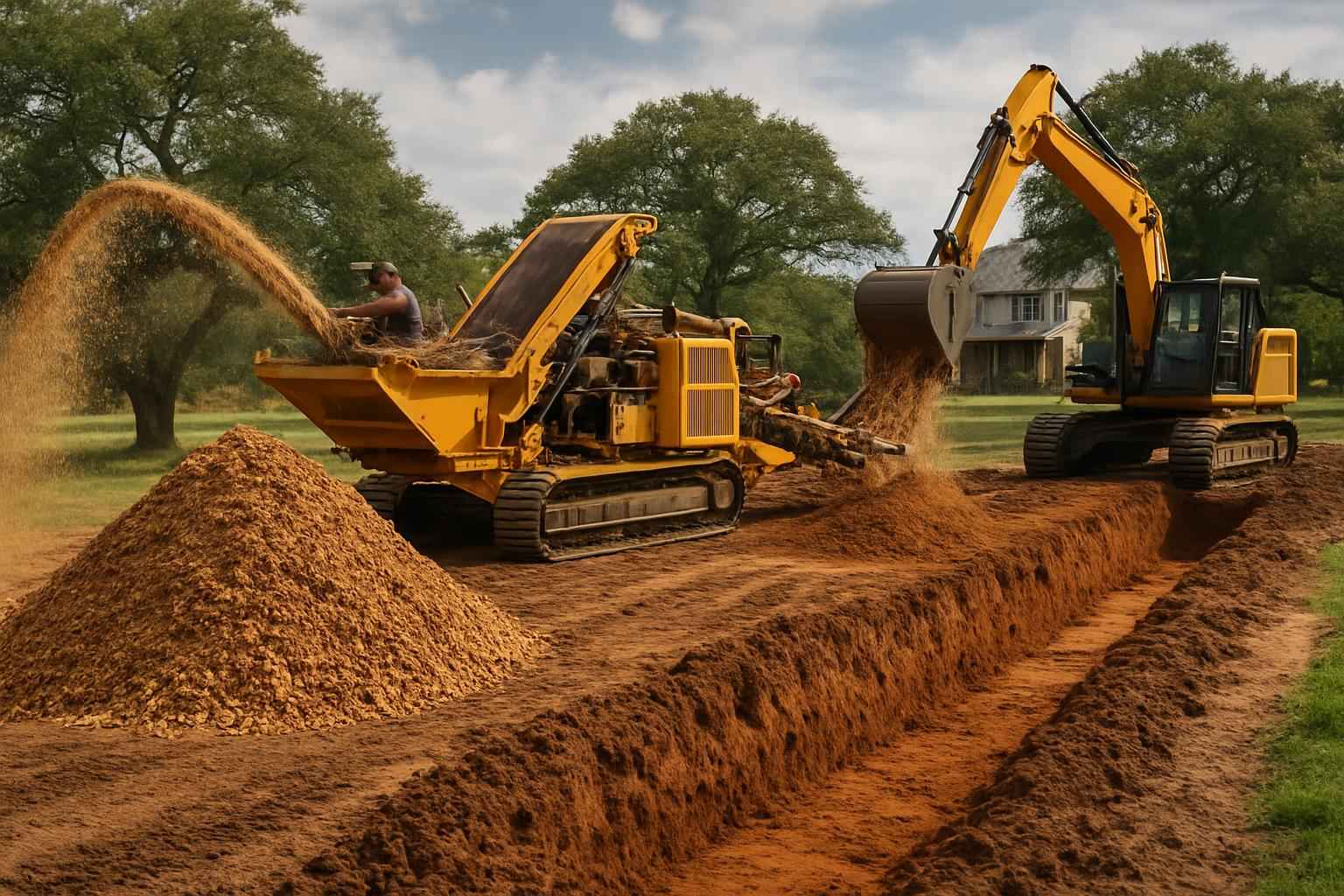 Grind and Backfill in Cypress Mill Texas