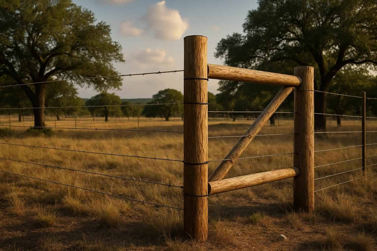 H Brace and Corner Posts in Boerne Texas