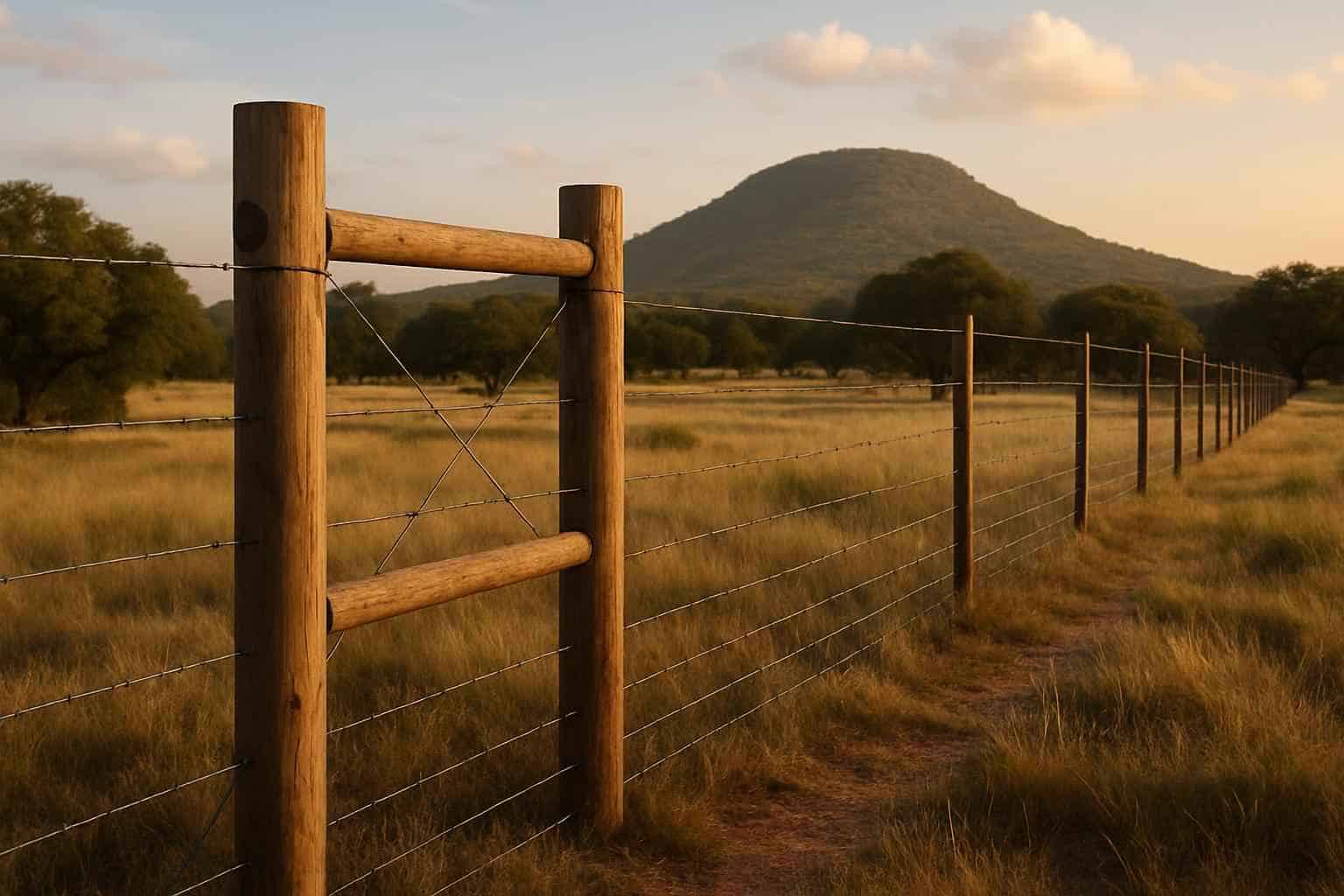 H Brace and Corner Posts in Round Mountain Texas