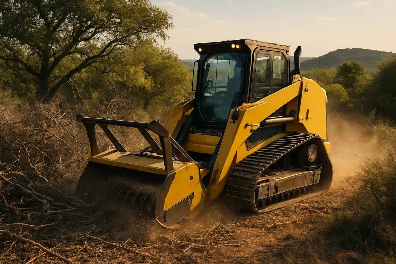 Heavy Brush Removal in Round Mountain Texas