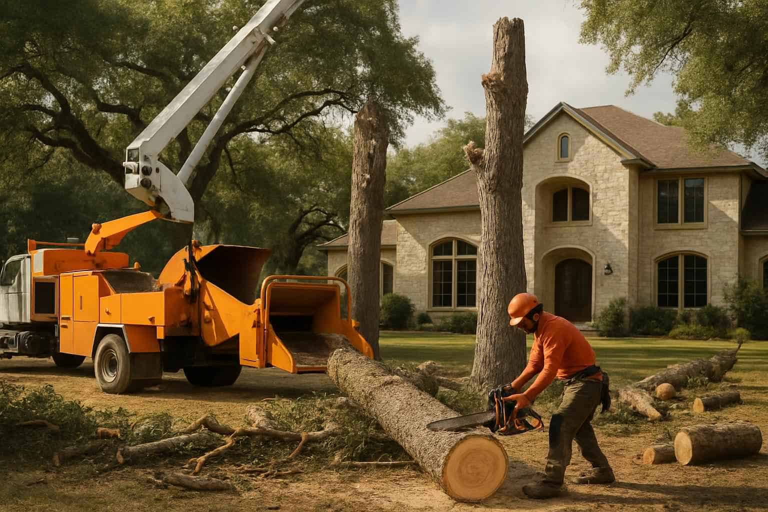 Large Tree Removal in Boerne Texas