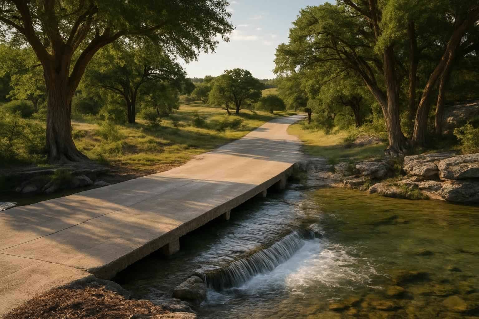 Low Water Crossings in Cypress Mill Texas