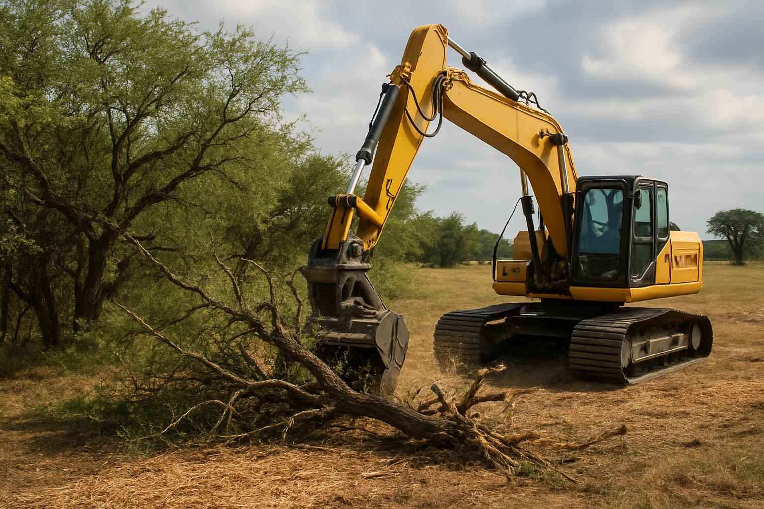 Mesquite Brush Clearing in Boerne Texas