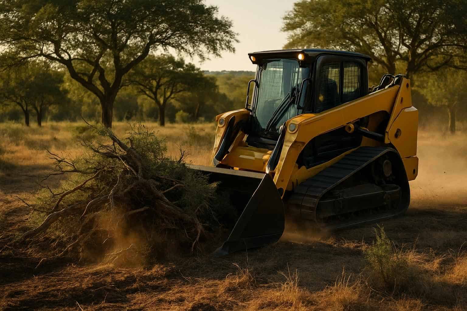 Mesquite Brush Clearing in Cypress Mill Texas
