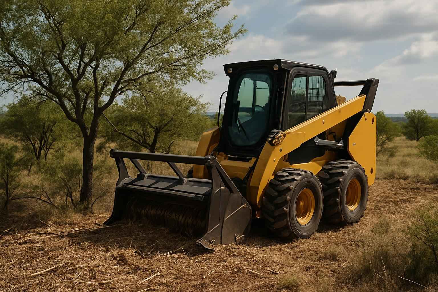 Mesquite Brush Clearing in Horseshoe Bay Texas