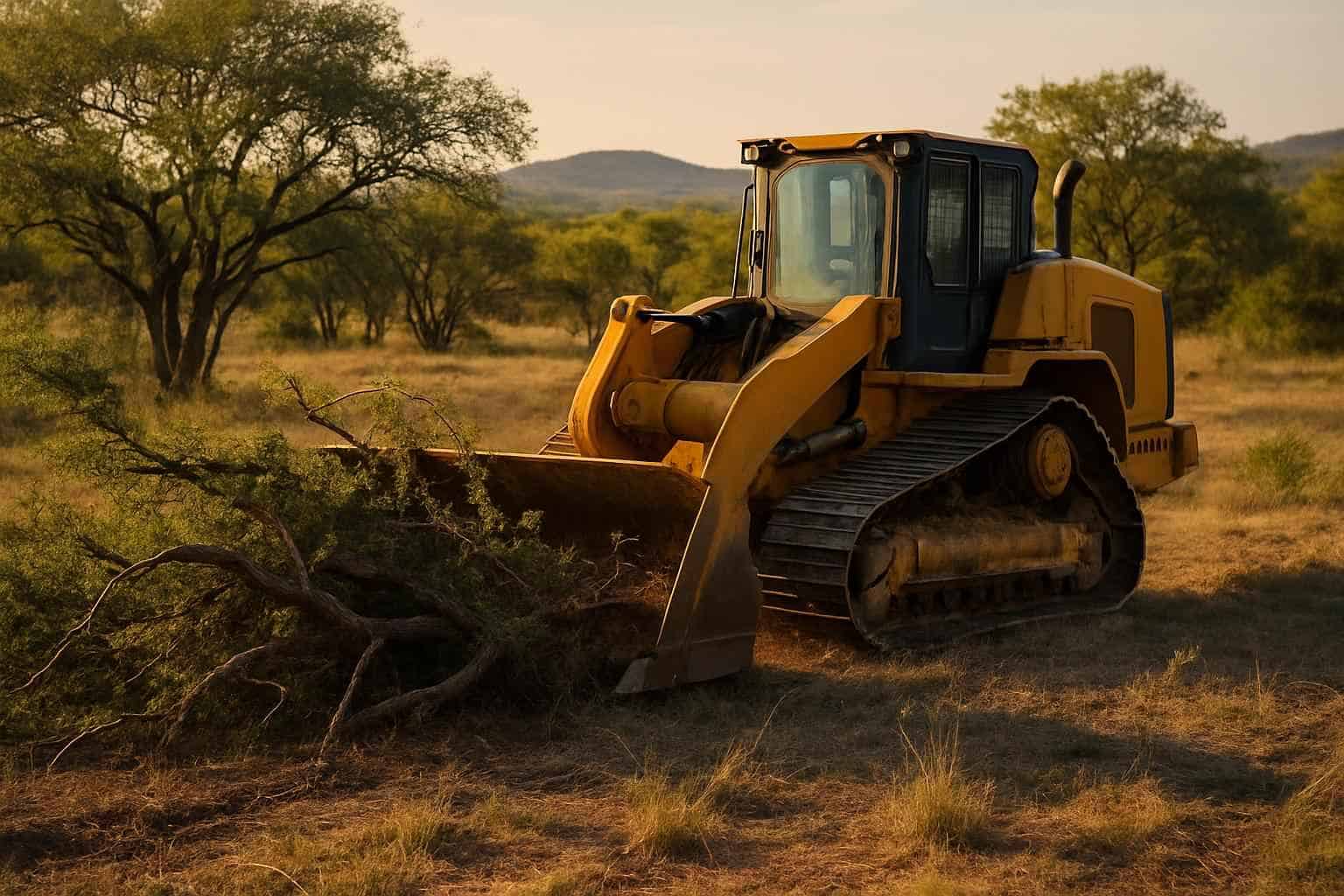 Mesquite Brush Clearing in Hunt Texas