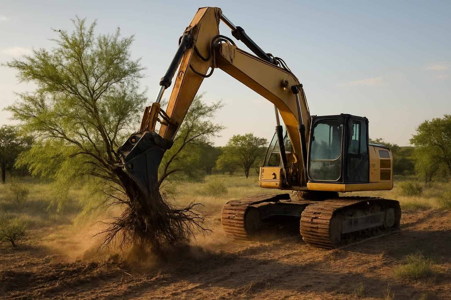 Mesquite Grubbing in Boerne Texas
