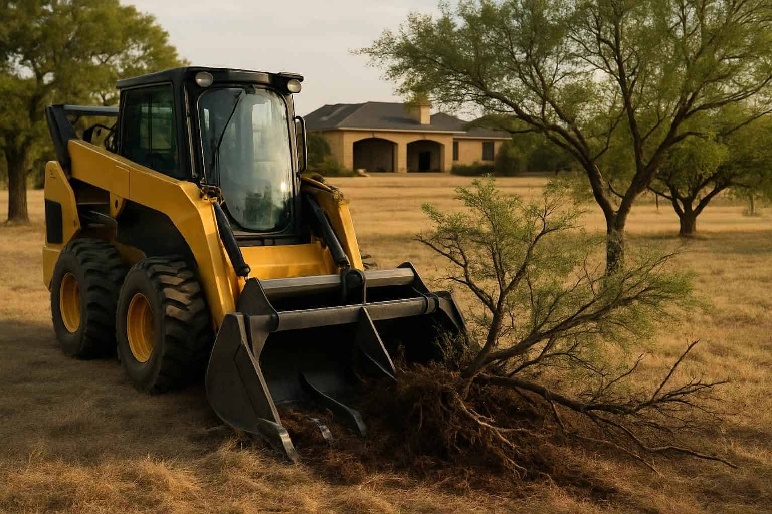 Mesquite Grubbing in Horseshoe Bay Texas