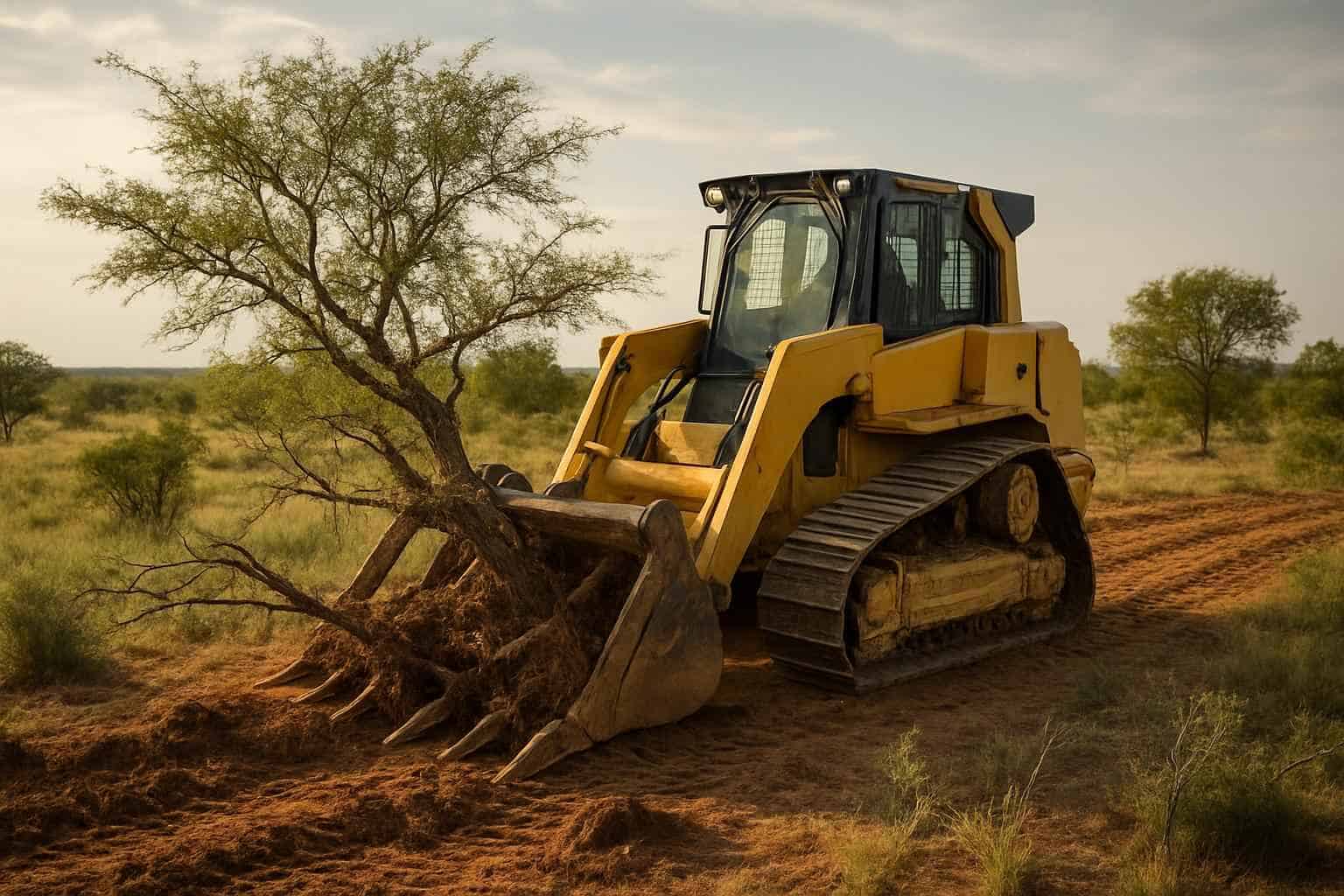 Mesquite Grubbing in Llano Texas