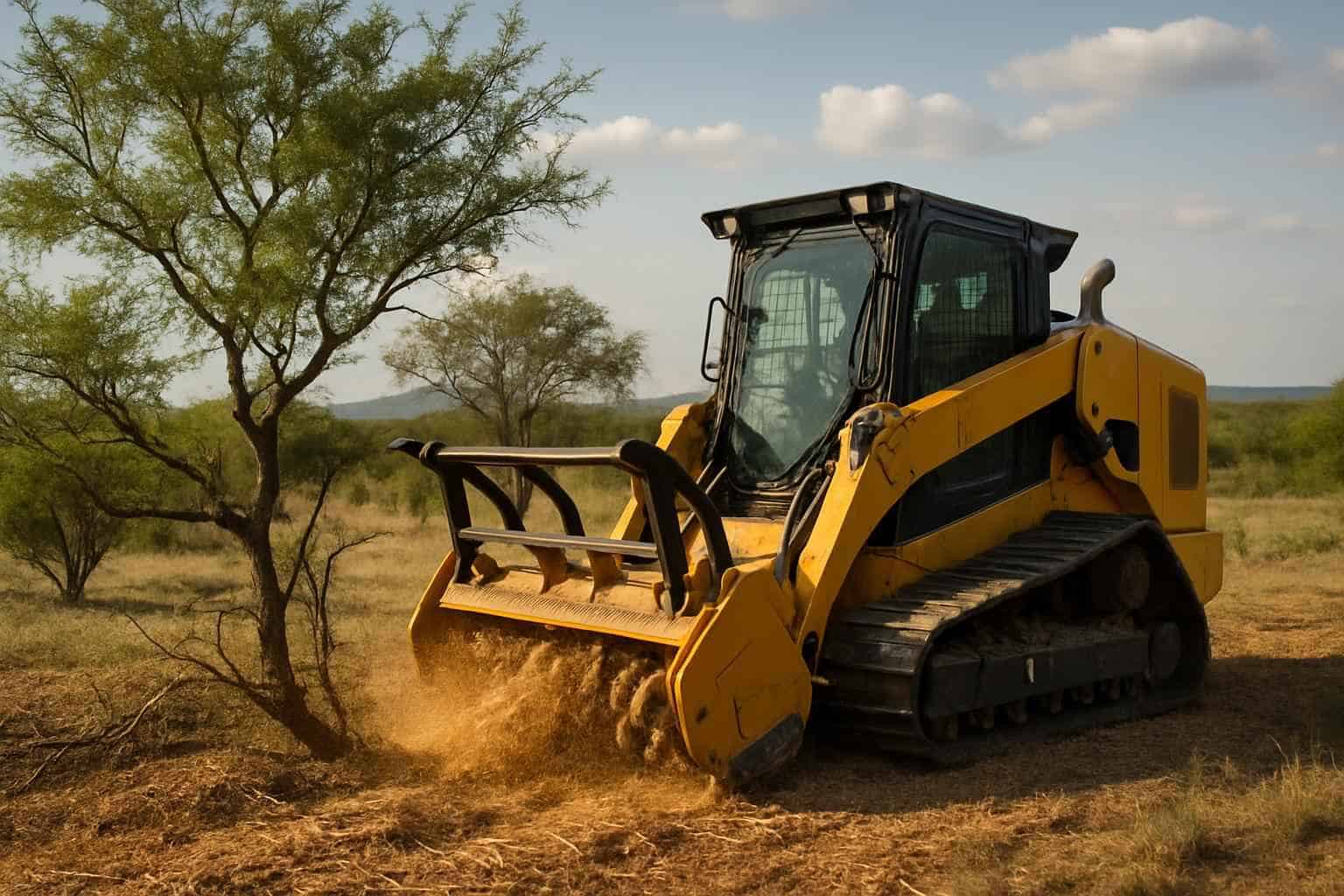 Mesquite Mulching in Round Mountain Texas