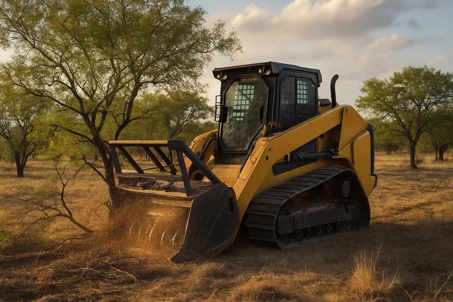 Mesquite Pasture Clearing in Cypress Mill Texas