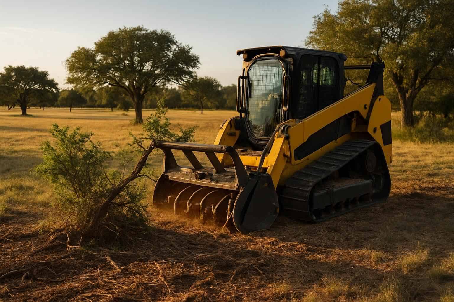 Mesquite Pasture Clearing in Horseshoe Bay Texas