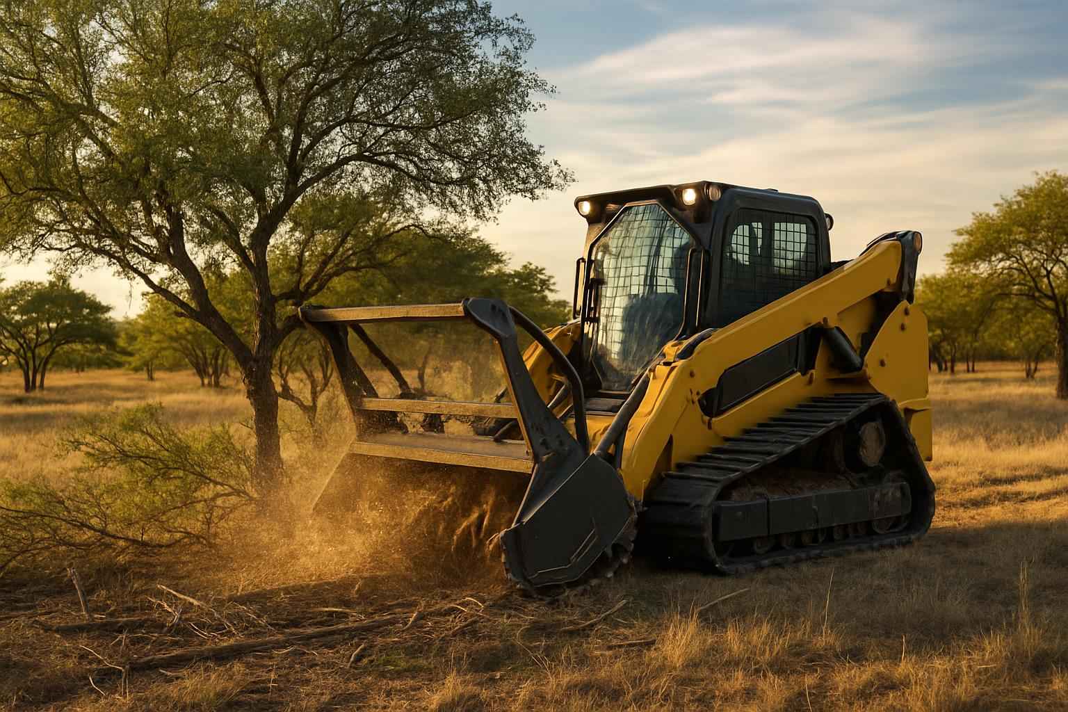 Mesquite Pasture Clearing in Kingsland Texas