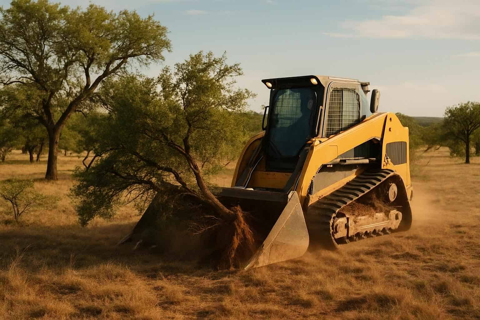 Mesquite Pasture Clearing in Llano Texas