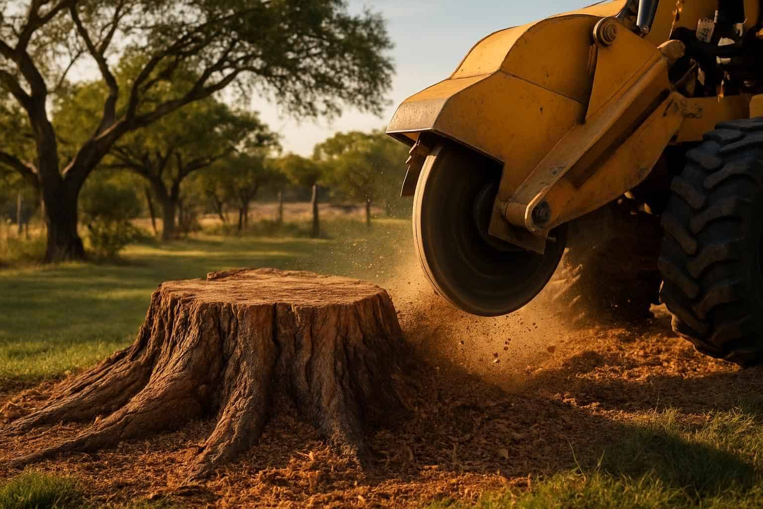 Mesquite Stump Removal in Boerne Texas