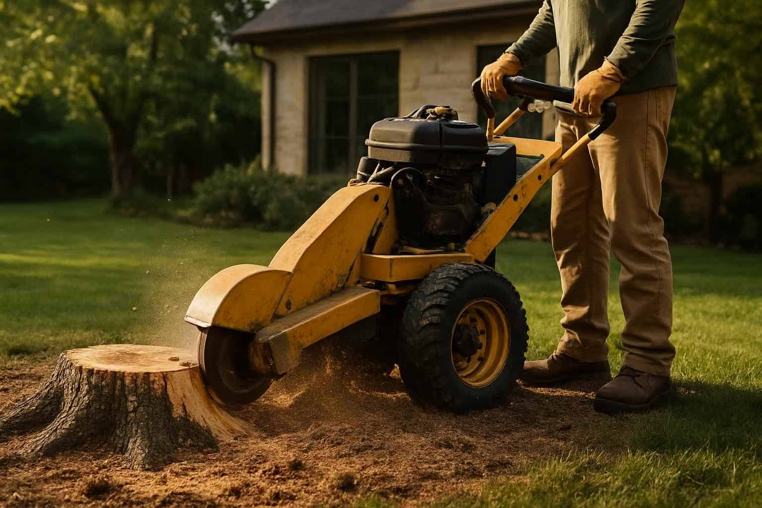 Mesquite Stump Removal in Granite Shoals Texas