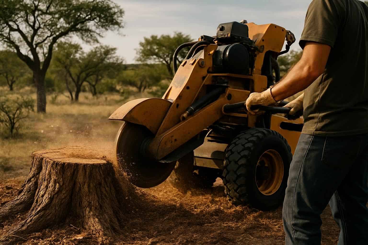 Mesquite Stump Removal in Hunt Texas