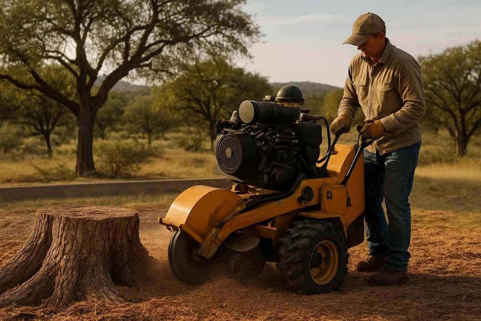 Mesquite Stump Removal in Llano Texas