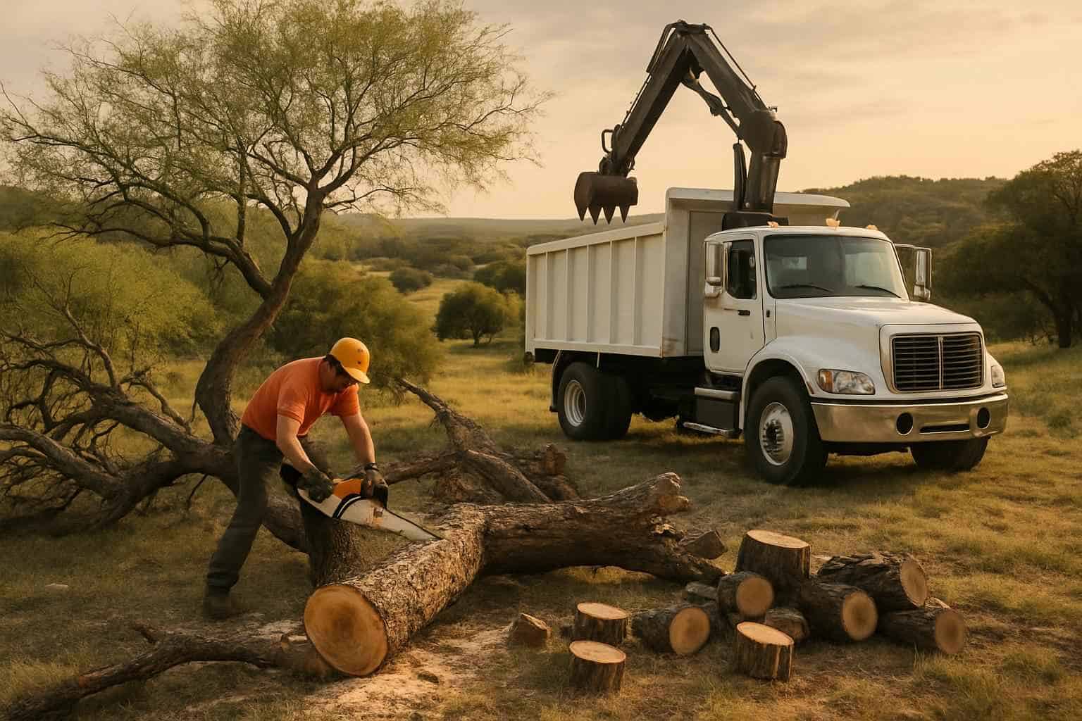 Mesquite Tree Removal in Cypress Mill Texas