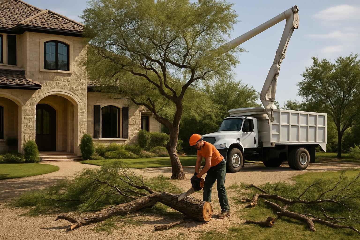 Mesquite Tree Removal in Horseshoe Bay Texas