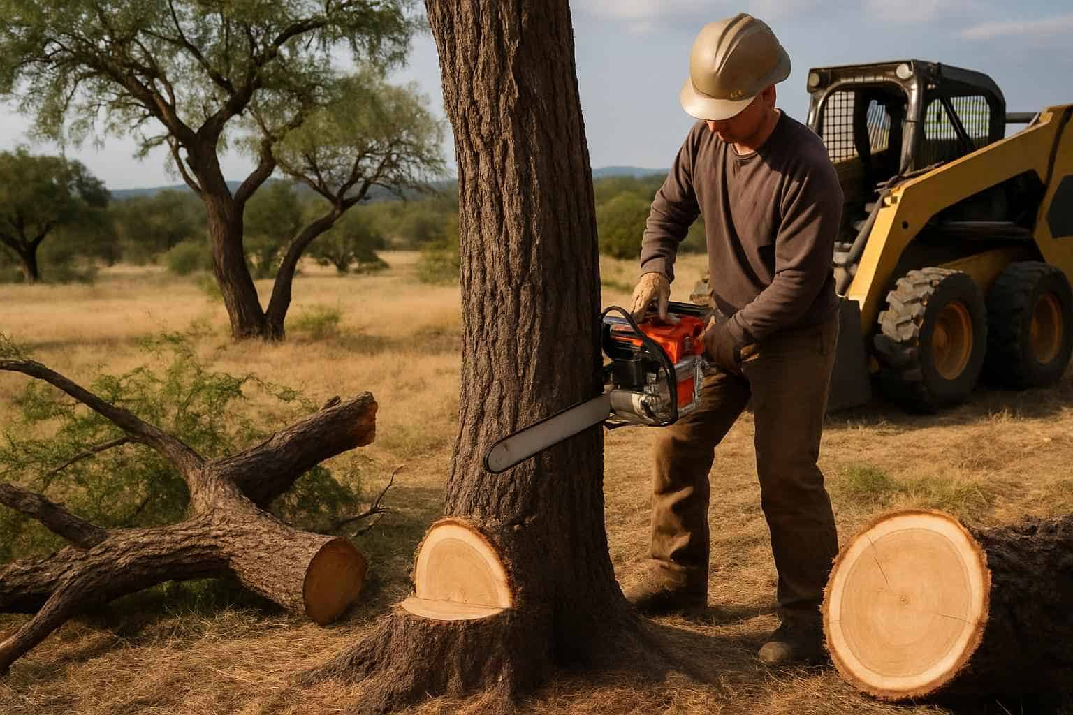 Mesquite Tree Removal in Kingsland Texas