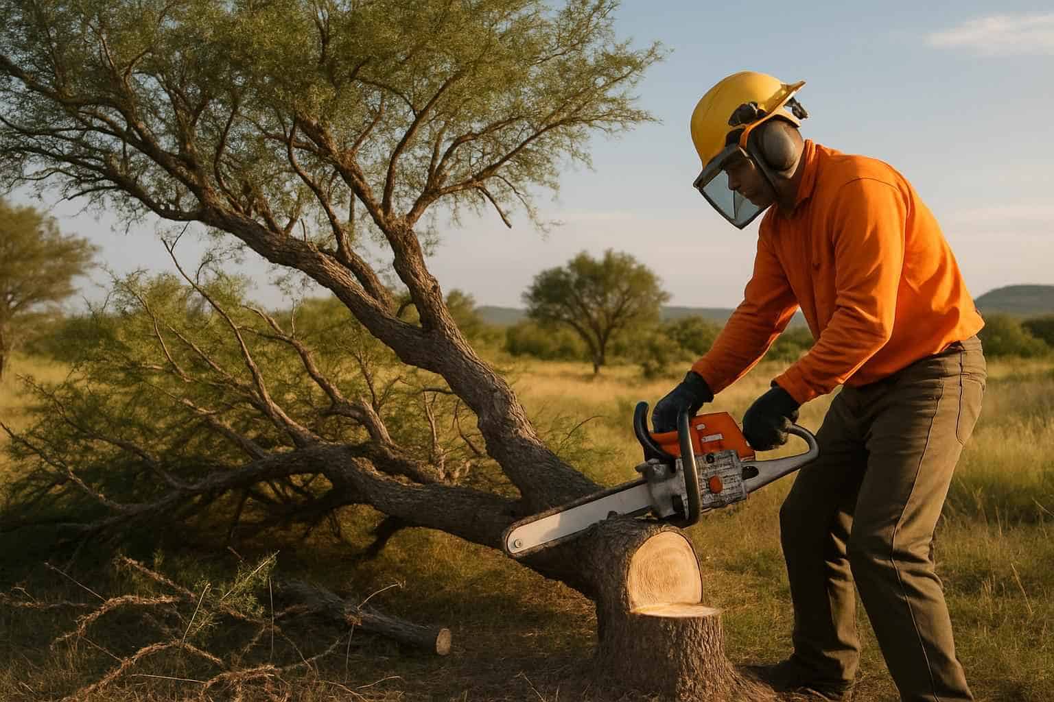 Mesquite Tree Removal in Llano Texas