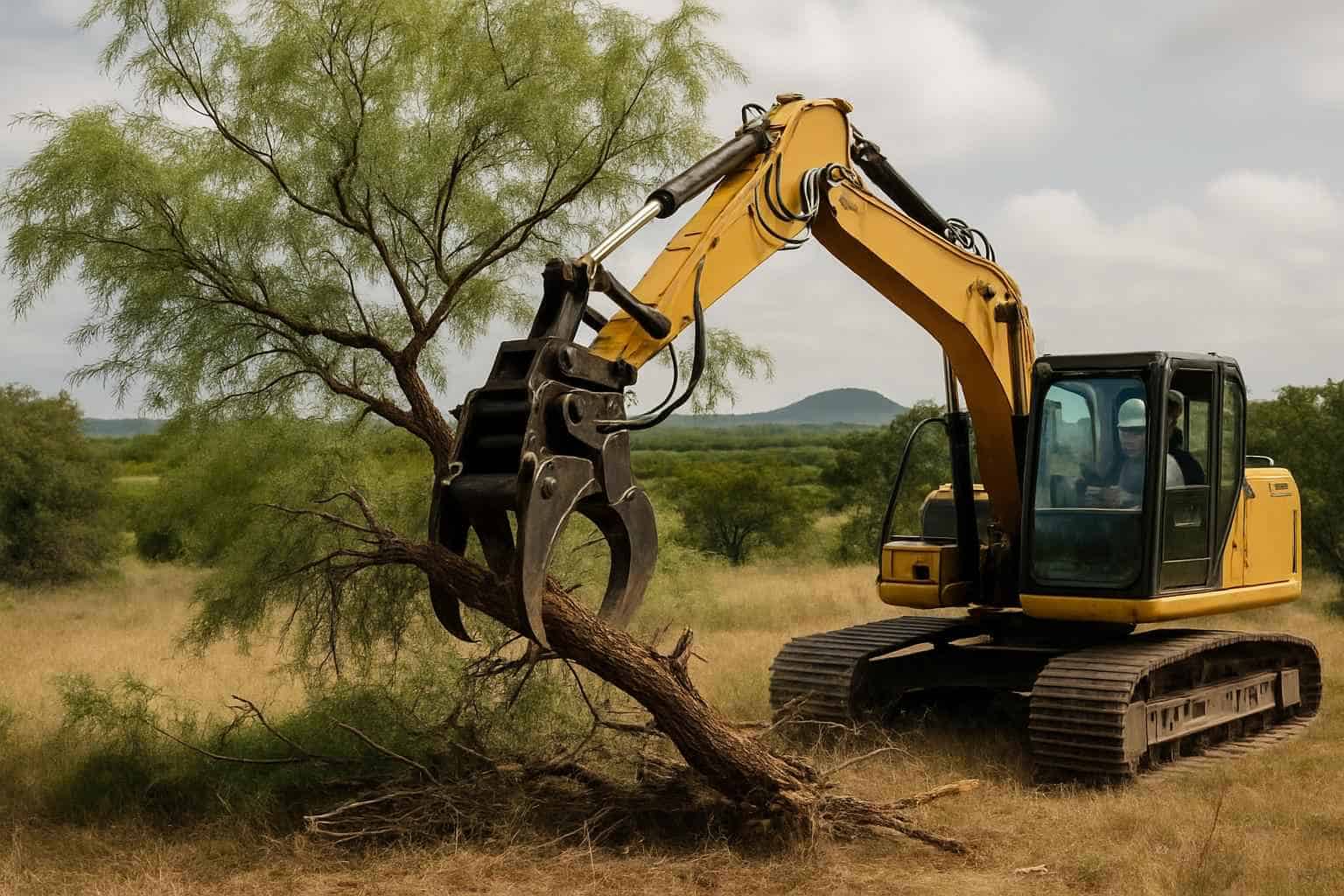 Mesquite Tree Removal in Round Mountain Texas