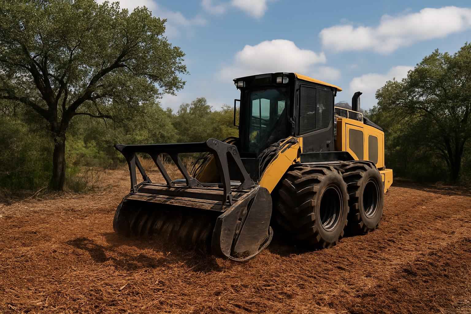 Mulching for Lot Prep in Granite Shoals Texas