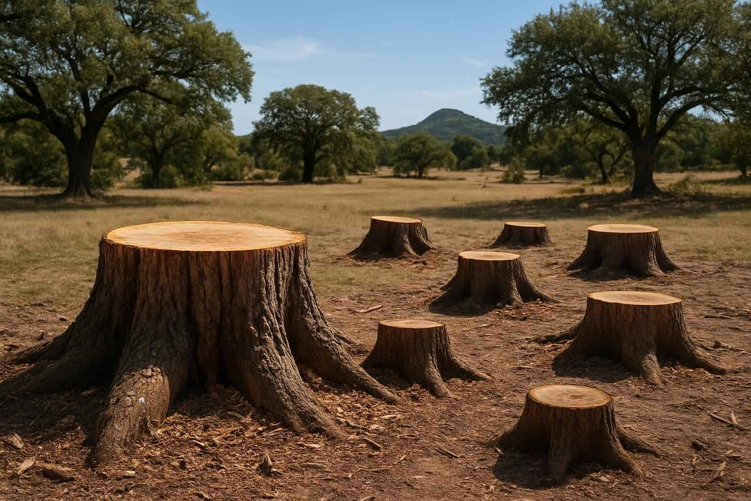 Multiple Stumps Same Day in Round Mountain Texas