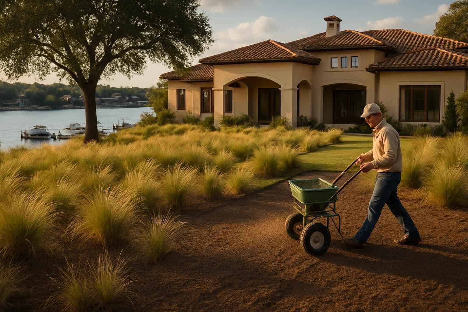 Native Grass Seeding In Horseshoe Bay Texas