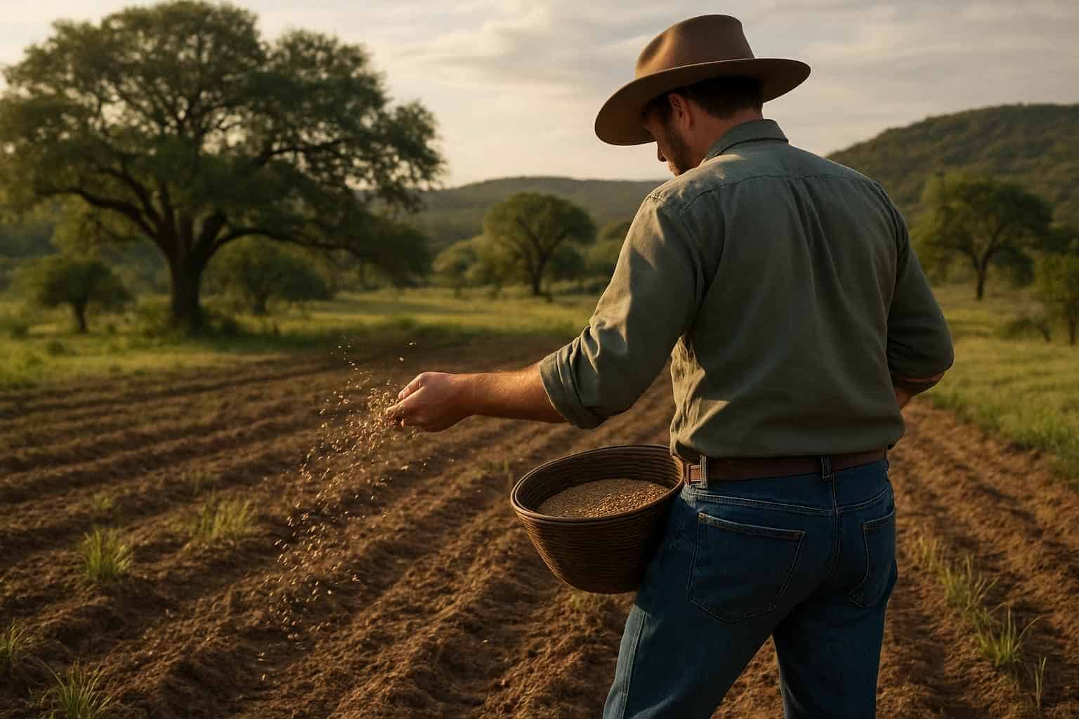 Native Grass Seeding in Hunt Texas