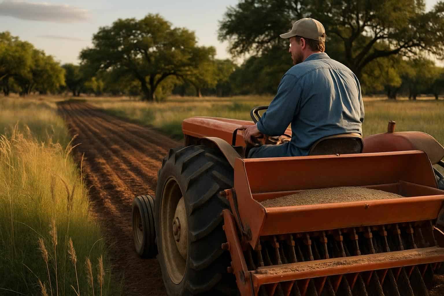 Native Grass Seeding in Kingsland Texas