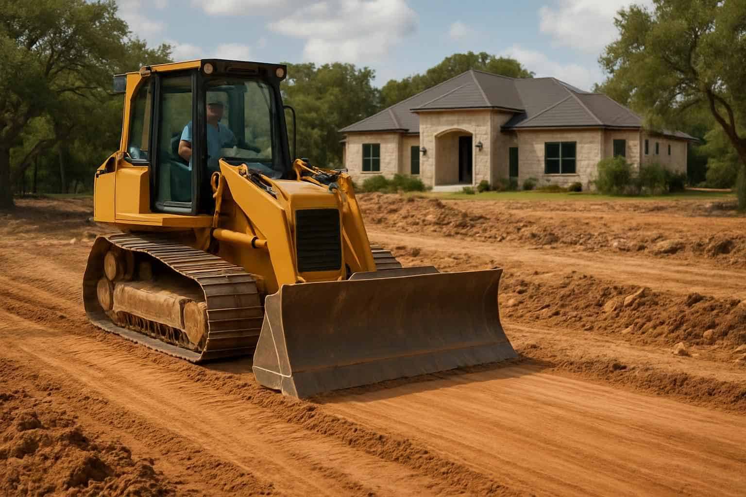 New Construction Lot Prep in Boerne Texas