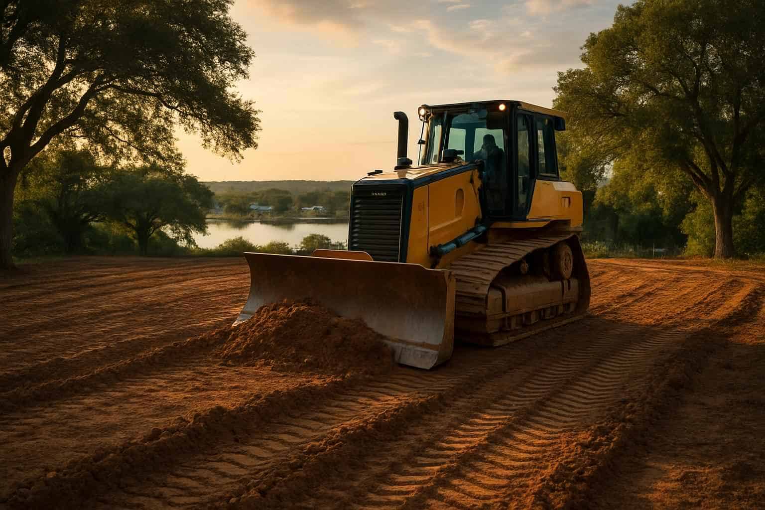 New Construction Lot Prep in Granite Shoals Texas