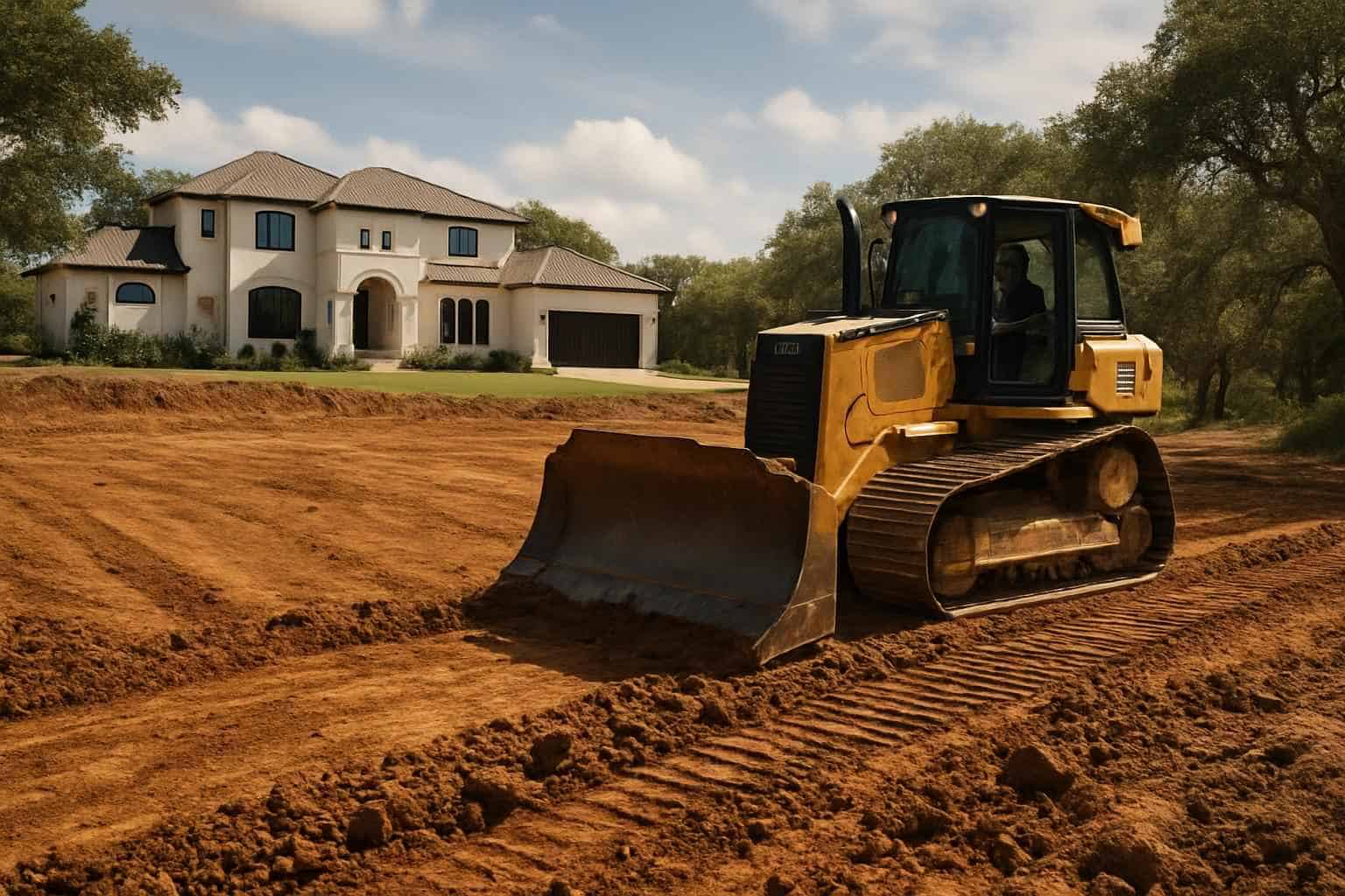 New Construction Lot Prep in Horseshoe Bay Texas