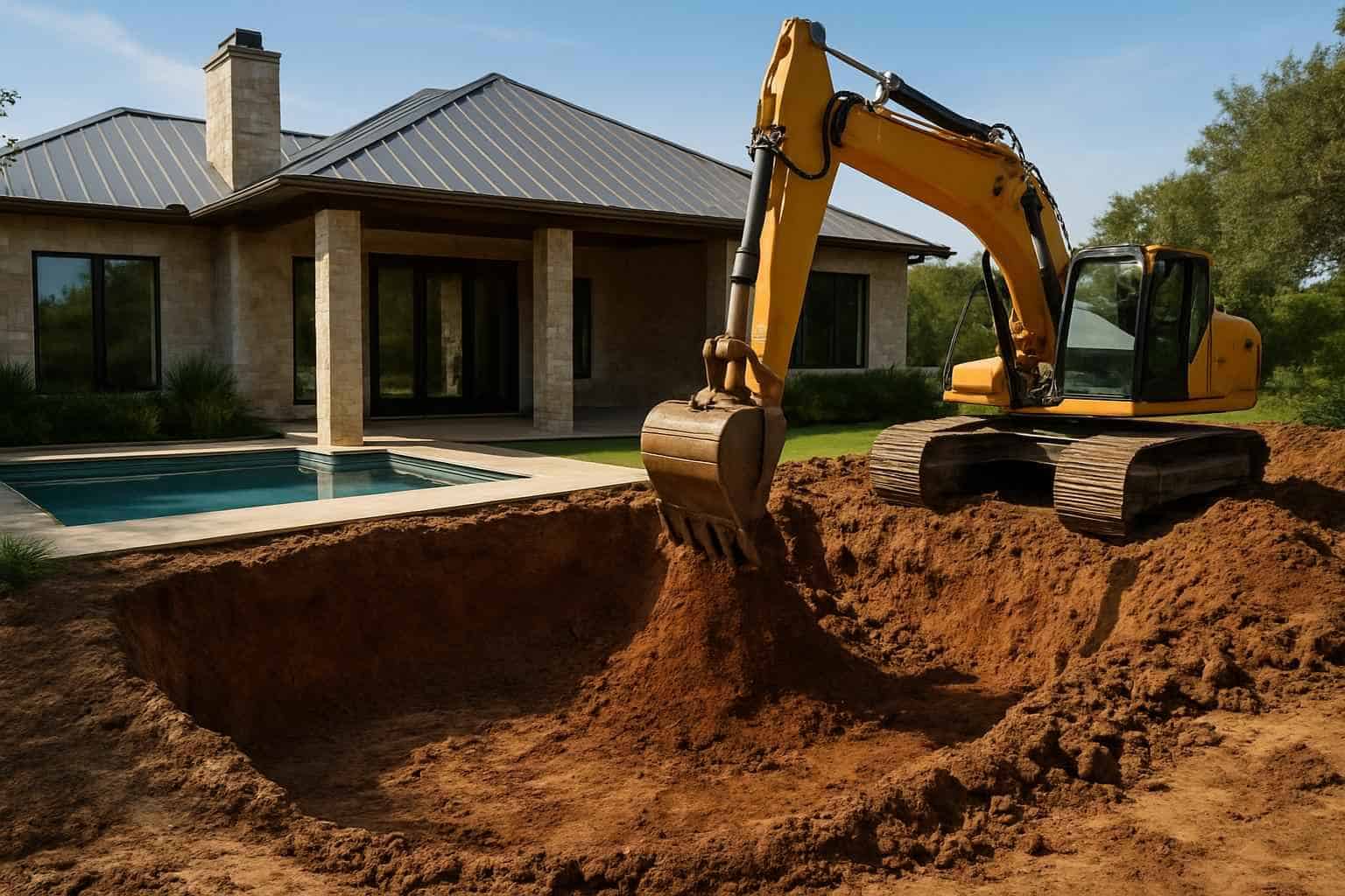 New Pool Dig in Llano Texas