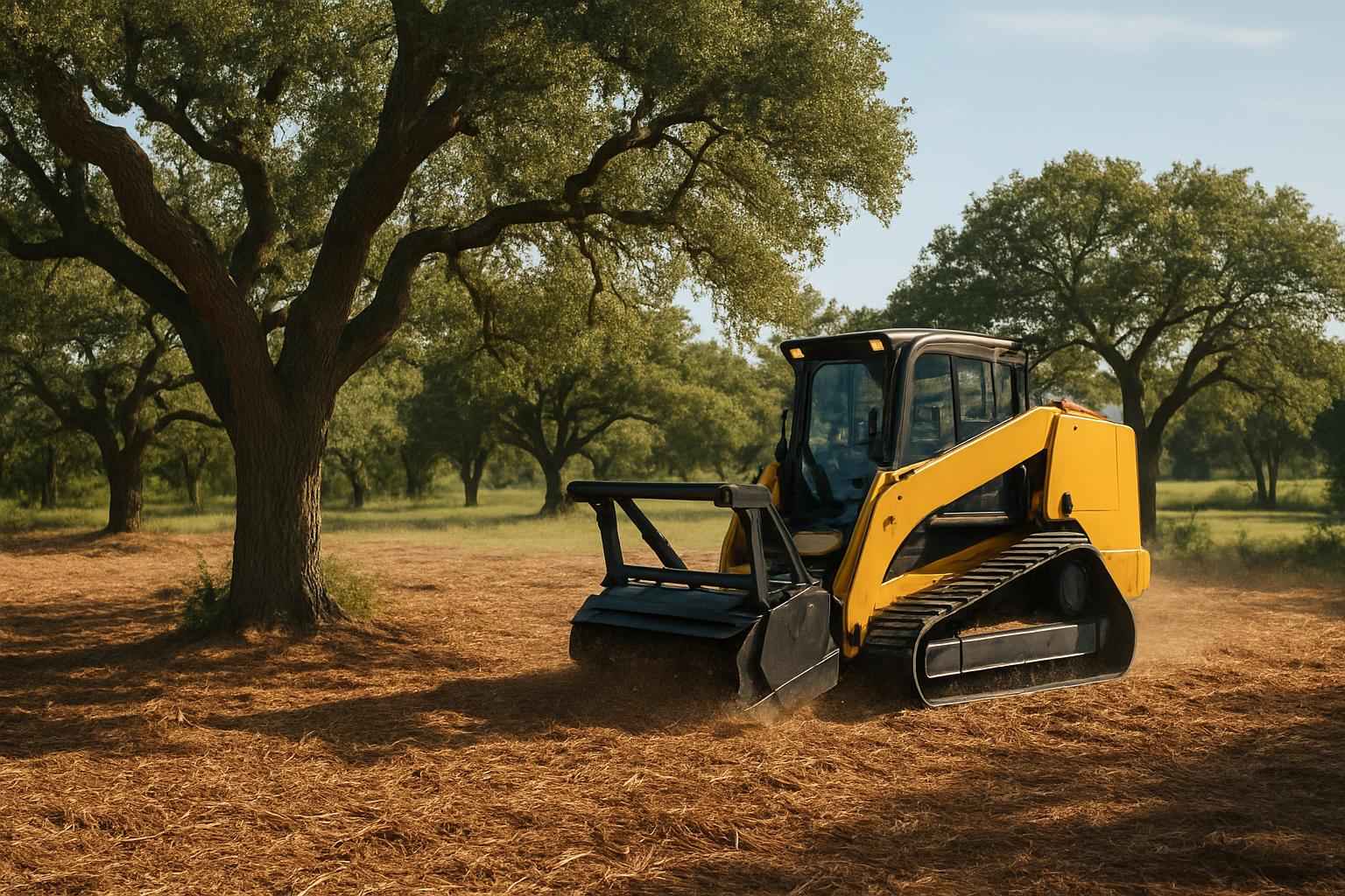 Oak Mulching in Granite Shoals Texas