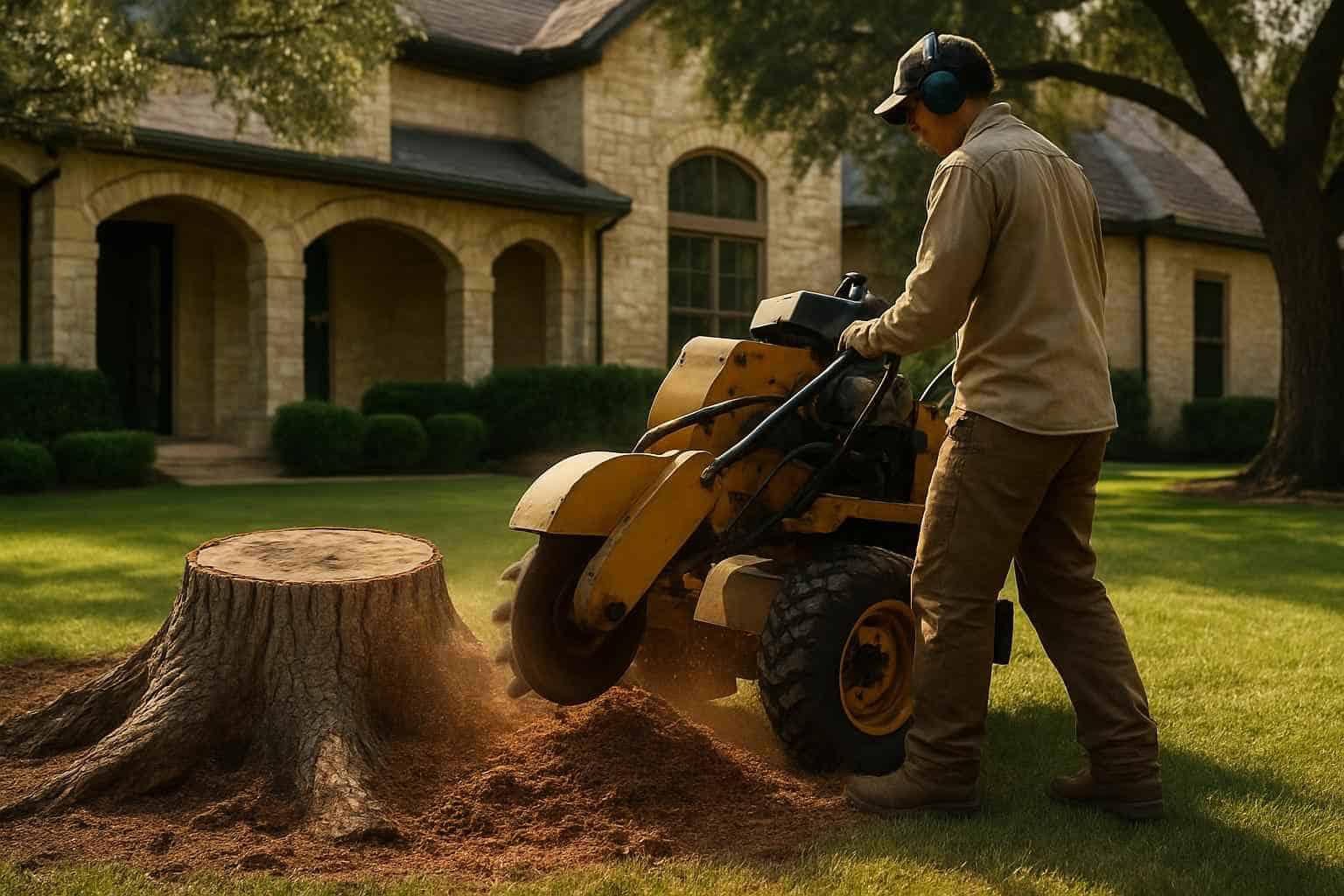 Oak Stump Removal in Boerne Texas
